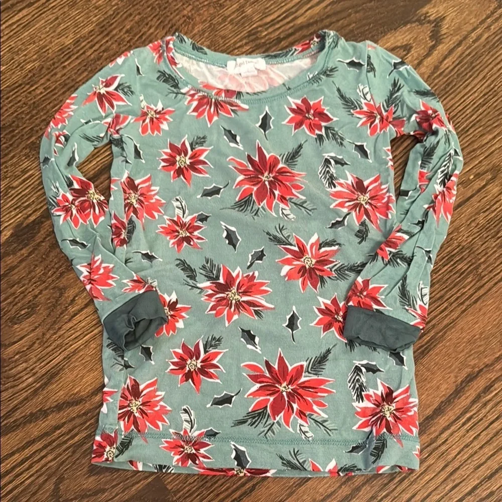 Angel Dear Poinsettias Print Bamboo Pajamas